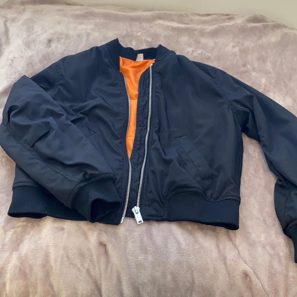 Black bomber jacket